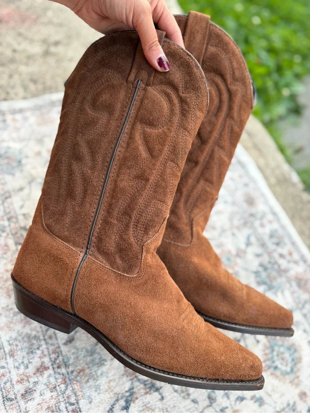 Victorio Ricci Women’s Size 9M Brown Suede Western Cowboy/Cowgirl Boots - Picture 2 of 12